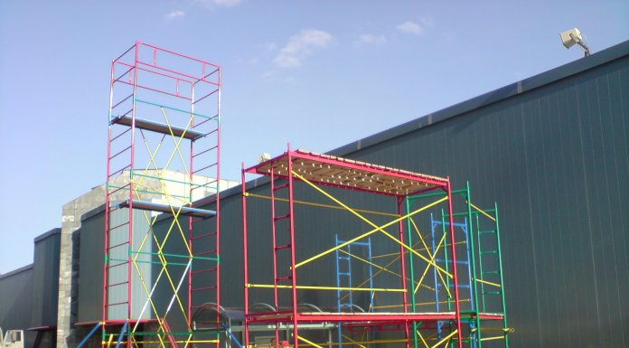 Виды строительных рамных лесов