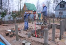 Фундамент на буронабивных сваях