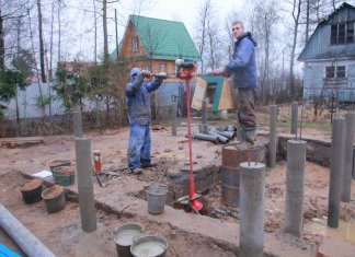 Фундамент на буронабивных сваях