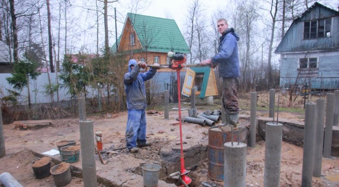 Фундамент на буронабивных сваях