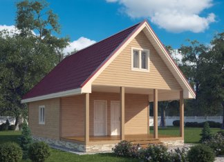 Домик мечты на садовом участке.