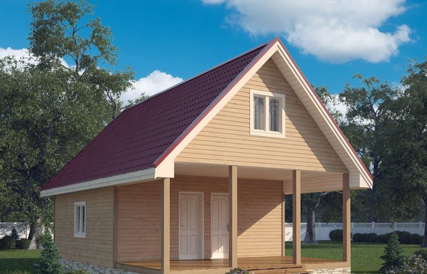 Домик мечты на садовом участке.