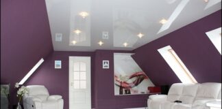 Простой в уходе и эстетичный глянцевые натяжные потолки