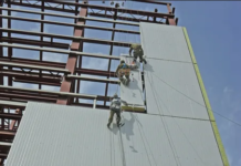 Монтаж сэндвич панелей