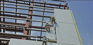 Монтаж сэндвич панелей