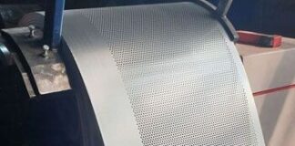 Лист перфорированный стальной для фильтрации сыпучих материалов